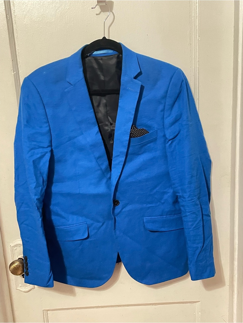 French Connection Bright Blue Single-Breasted Blazer